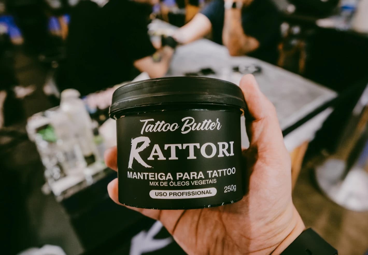 Manteiga Rattori — Tattoo Butter, mix de óleos vegetais, uso profissional, 250 g